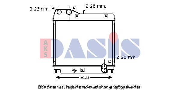 AKS DASIS Radiaator,mootorijahutus 100026N